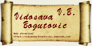 Vidosava Bogutović vizit kartica